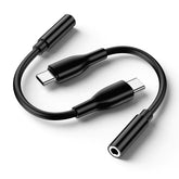 USB C to 3.5mm Samsung S24 FE Ultra Headphone Adapter 2PCS for Samsung Galaxy S24 FE A16 A15 5G A54 A14 A55 A35 S23 S22Type C to 3.5mm Car Cord Aux Audio Jack Adapter for iPhone 16 Pro MaxPixel 8 9
